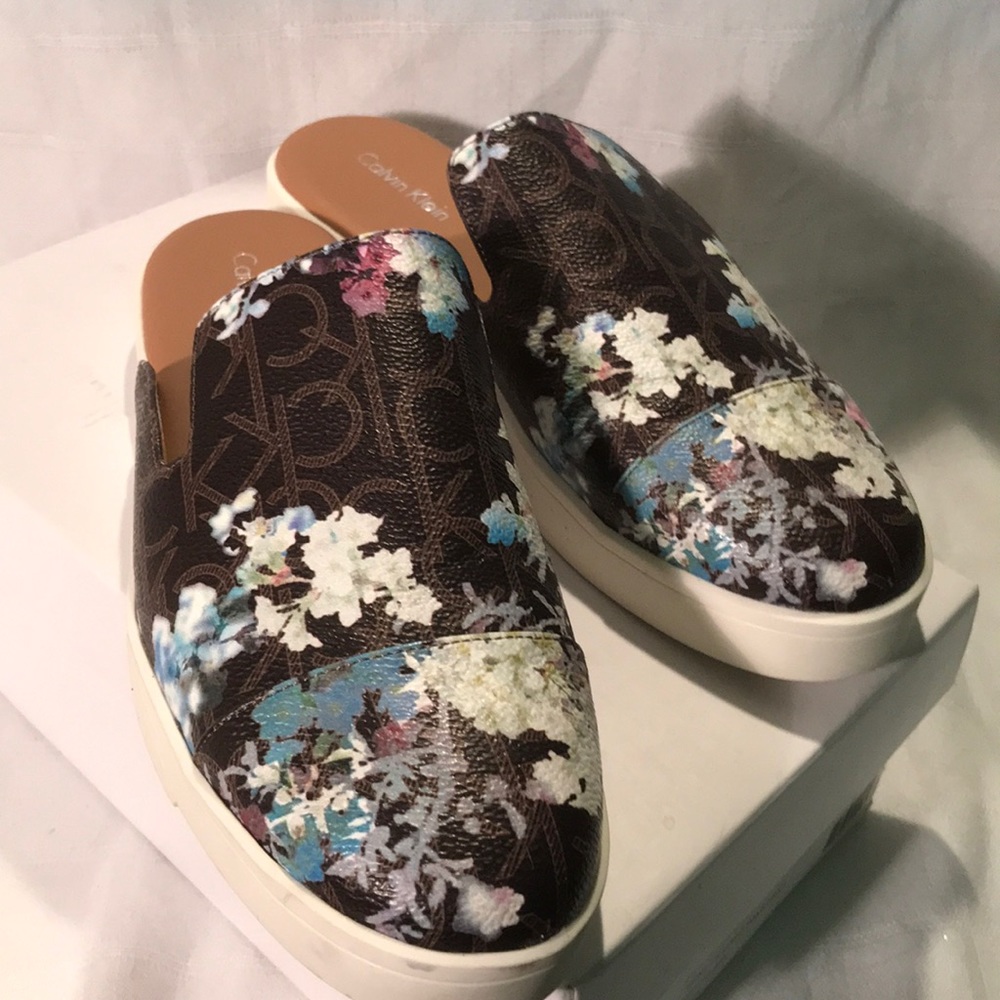 Calvin Klein Mules - Brown Floral